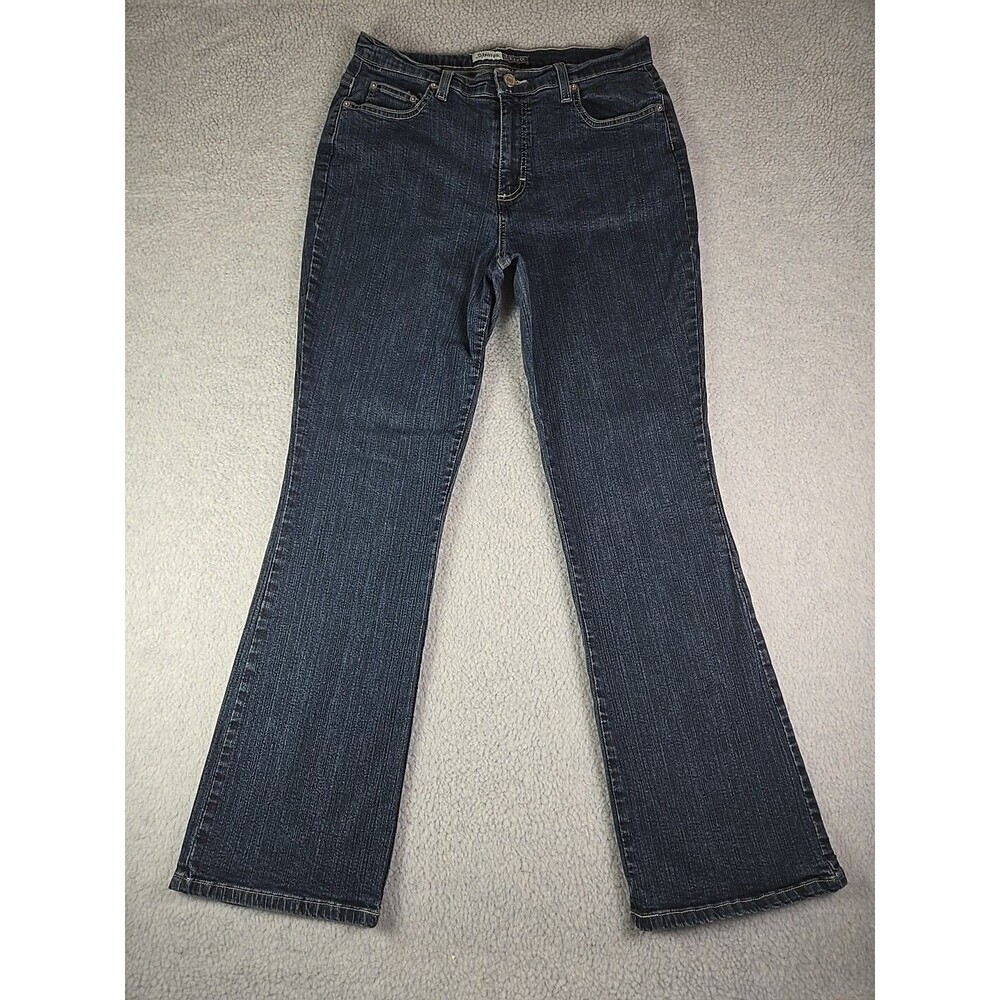 St. John's Bay Stretch Boot Jeans Women's Size 12 Average Blue Flared